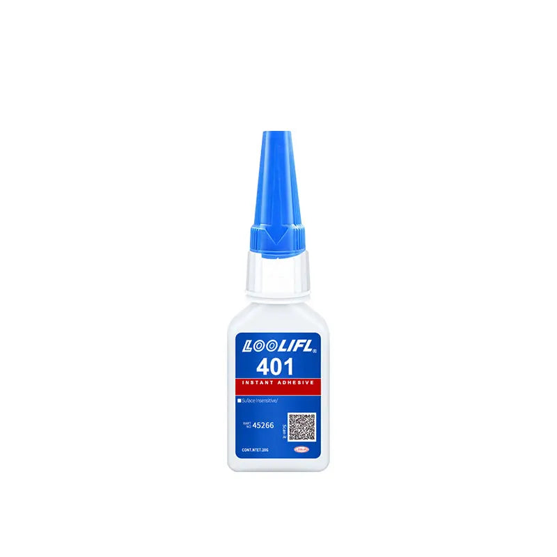 401 super glue upgraded version of cyanoacrylate, quick-drying and quick-dissolving, leather/rubber/wood/metal/glass, strong adhesive liquid glue, 20ml, free glue dropper, factory direct sale