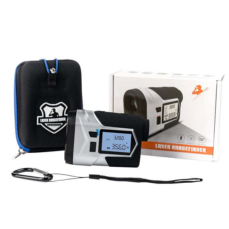Rechargeable Golf Laser Rangefinder 650m / 1200m with Slope & Flag-Lock Vibration