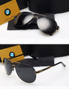 BWM Luxury Polarized Sunglasses Men UV400 Anti-Glare Retro Flight Sunglasses Driving Cycling Fishing Outdoor Hiking Sunglasses