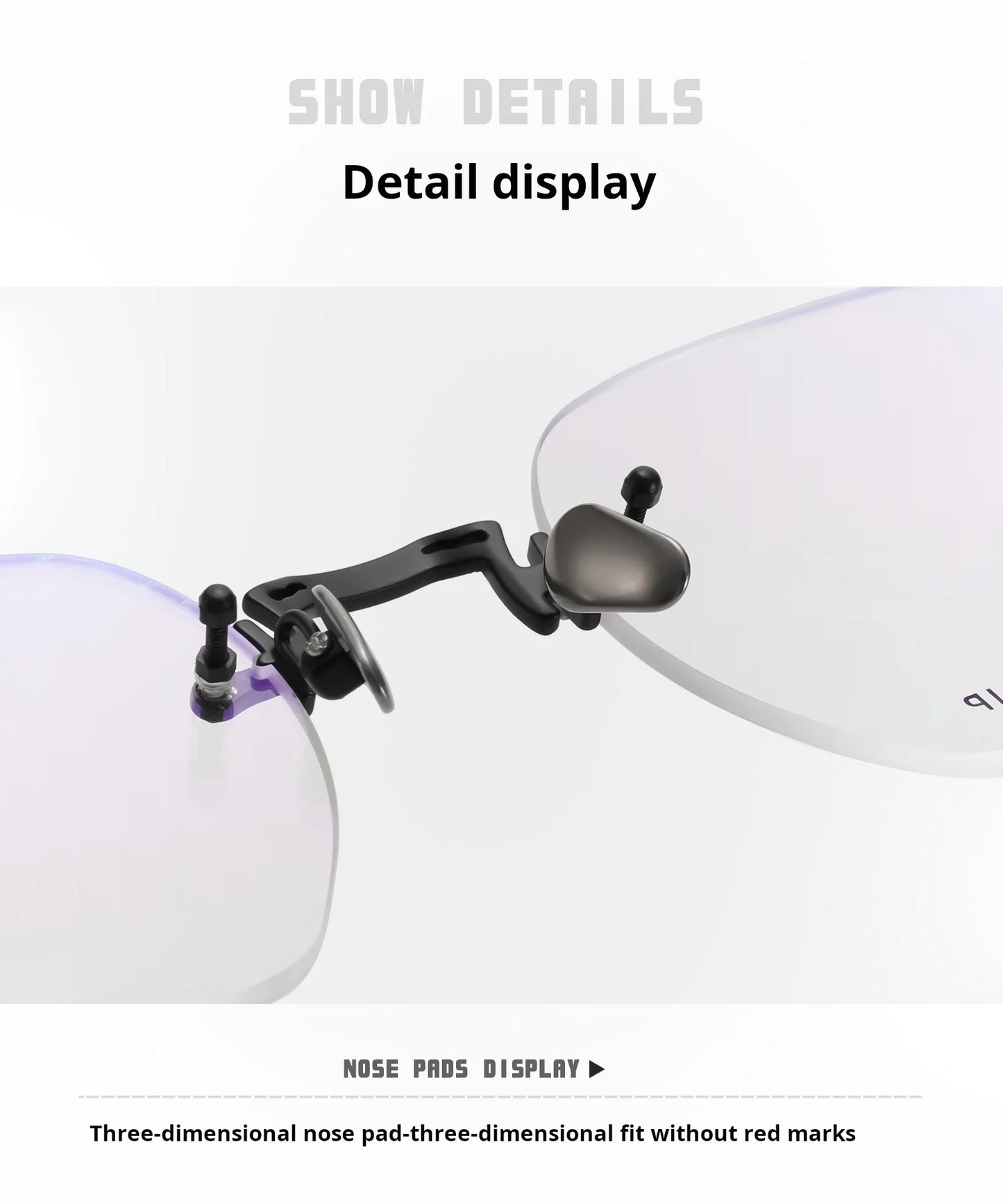 Luxury Lightweight Titanium Rimless Polygonal Eyeglasses Frames