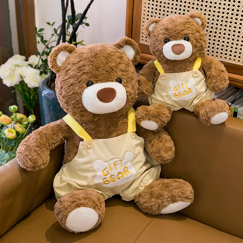 Kawaii Plush Teddy Bear Sitting Posture Stuffed Doll Soft Cute Cuddly Toy for Kids Birthday Xmas Gift Large Small Size Wholesale