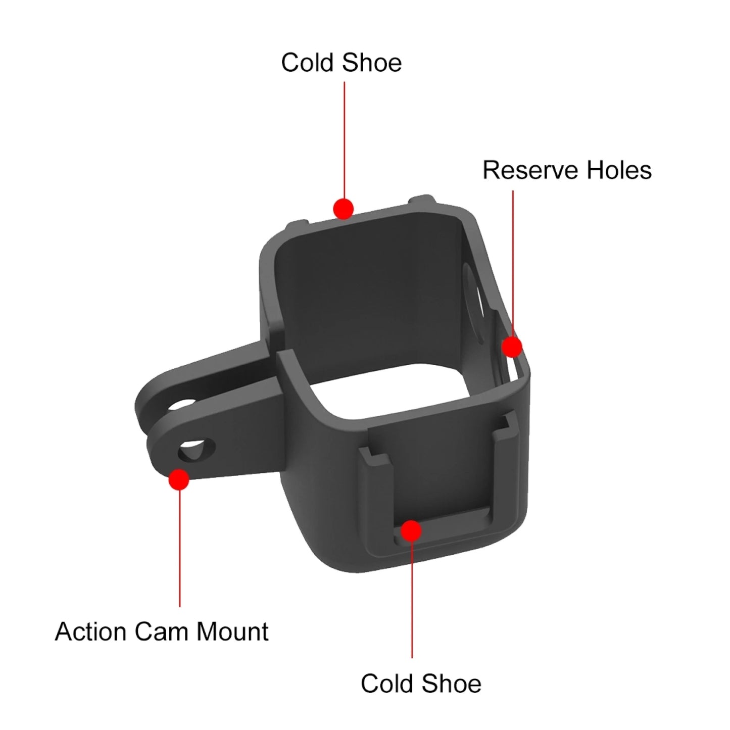 for DJI OSMO Pocket 3 Protection Frame Cage Expansion Adapter Bracket