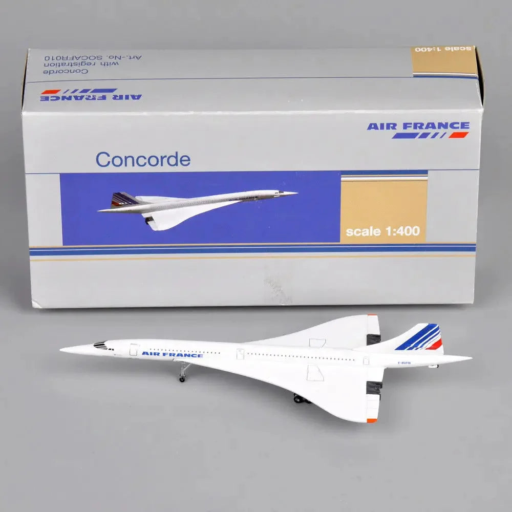 1:400 France 1976–2003 White Diecast Aircraft Model