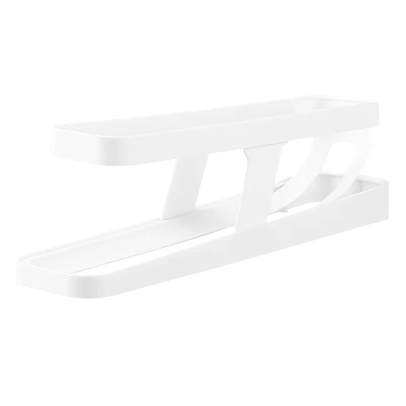 Self-Rolling Egg Dispenser – 2-Layer Clear Egg Storage Bin for Fridge Door