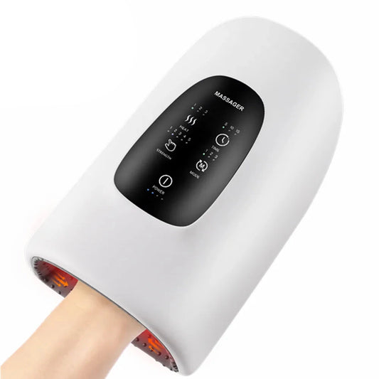 Electric Hand Massager with Three Massage Modes Airbag Compression Heat Acupoint Pressing and Kneading Relieve Your Hands