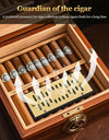 High-end Cigar Humidifier, Rectangular Cigar Humidifier Regulator with Manual Humidity Control Function, Keep Cigars Fresh