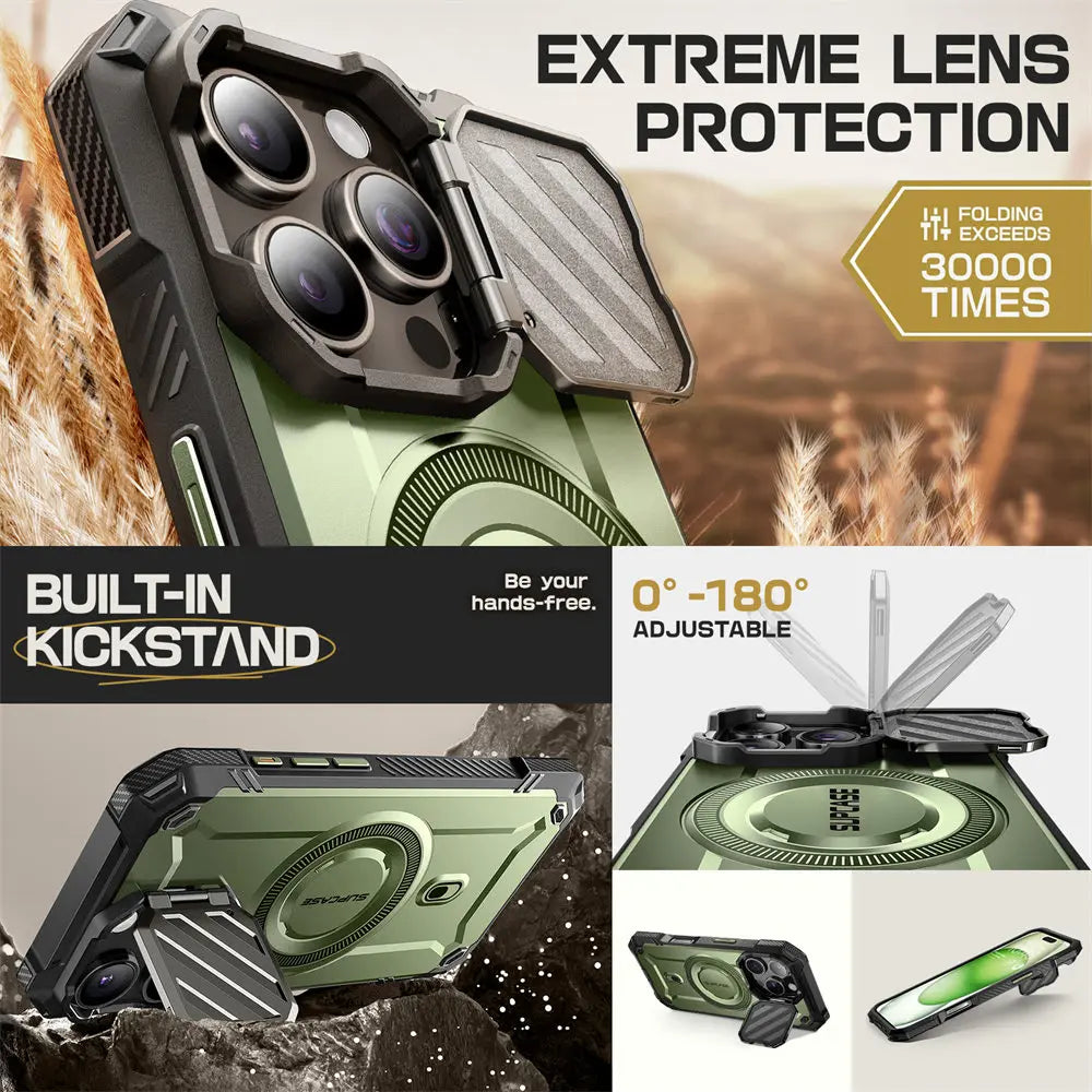 For iPhone 16 Pro Case 6.3" 2024 UB Mag XT Heavy Duty Rugged Strong  Phone Case with Camera Cover