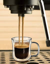 220/300/400ml Double Wall Glass Espresso Cups Clear Coffee Mug With Handle For Hot Cold Beverage Milk Juice Drinkware Set