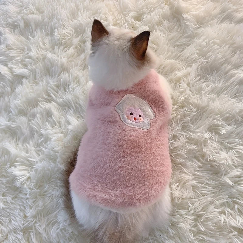 Warm Pet Vest Sweater for Cats and Small Dogs