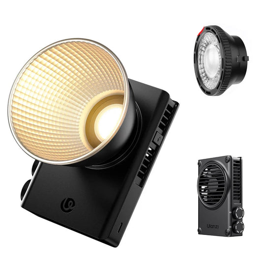 C01 100W Handheld LED COB Video Light – Bi-Color 2700K-6500K, Mini Bowens Mount, Type-C Charging