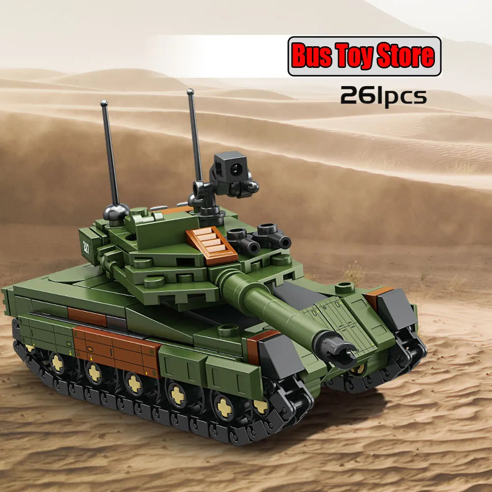 BMPT Terminator Tank KV-2 T-34 Tiger I WW2 Military Classic Model Building Blocks Bricks Boy  Toys for Christmas Gifts