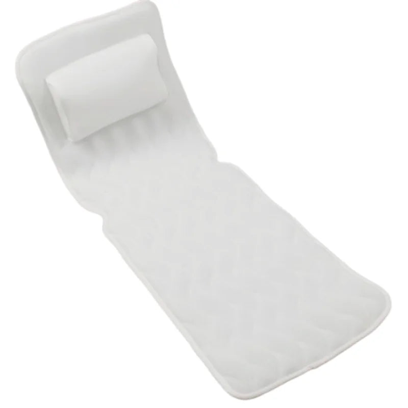 Full Body Bath Pillow Non-slip Bathtub Cushion Bath Tub Headrest Waist Pillow Breathable Bath Mat For Any Tub