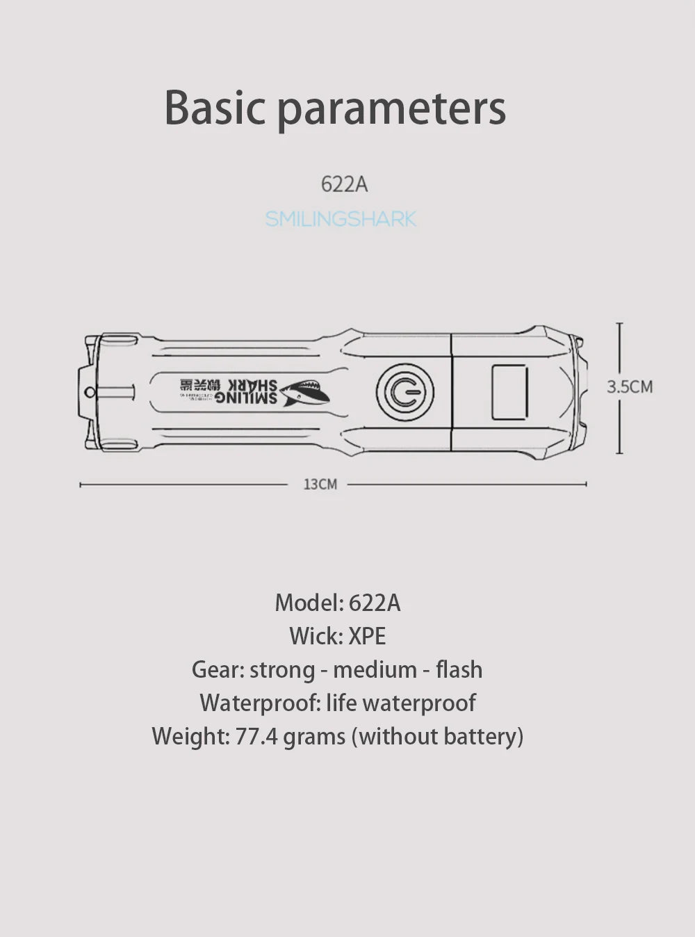 Portable LED Flashlight Rechargeable USB Zoom Torch 18650 Waterproof Tactical Light