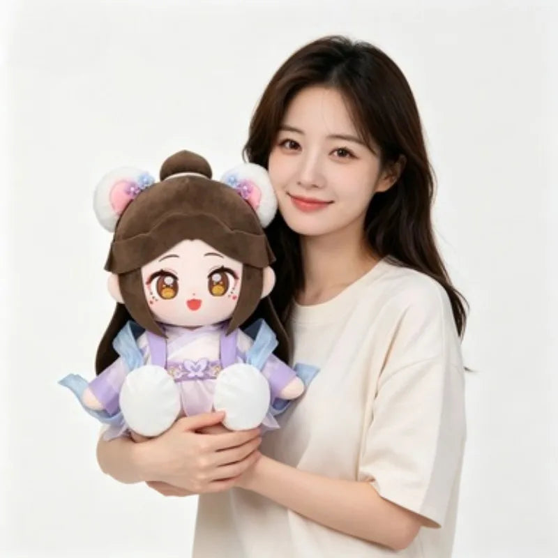 Ancient Style Bear Ear Girl Plush Doll Soft Stuffed Toy
