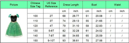 2-10Y Led Light Frozen Anna Princess Dress Girl Fancy Christmas New Year Birthday Carnival Party Gown 2024 Children Led Clothing