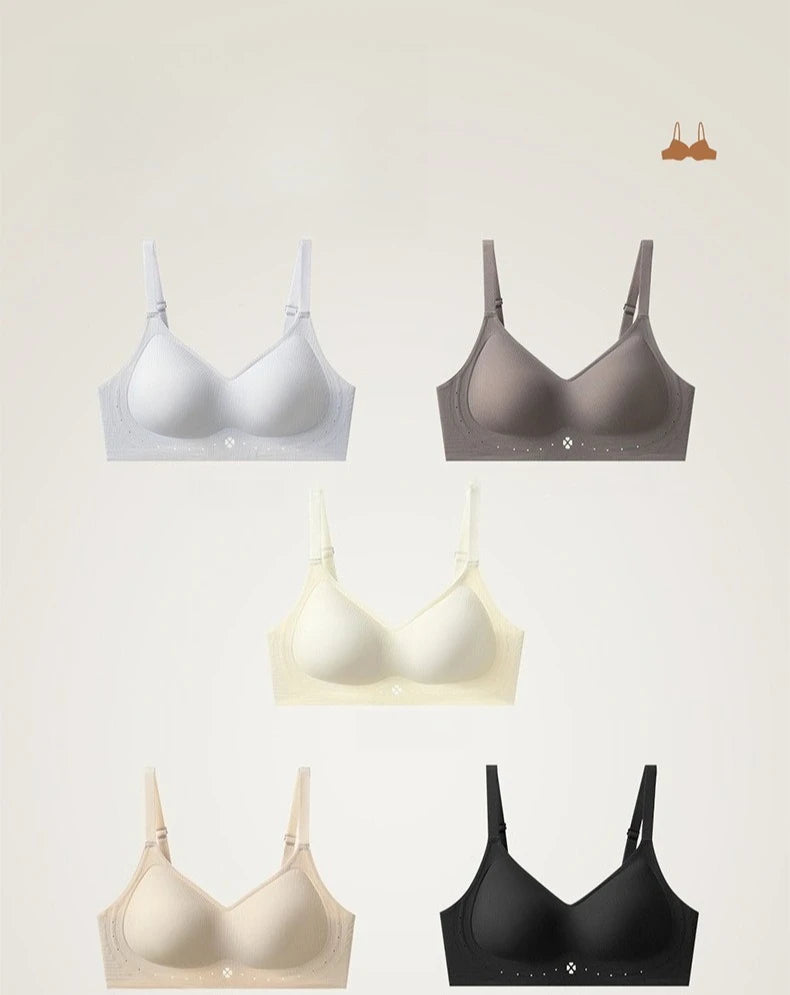 Womens Seamless Wireless Push Up Everyday Bra