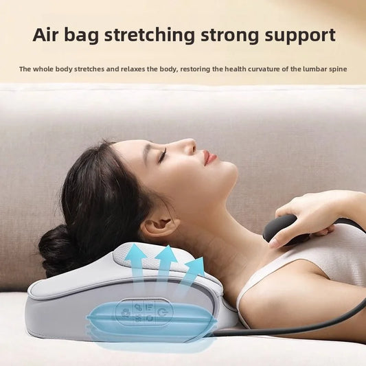 Neck Massage Pillow Electric Cervical Massager Waist Back Shoulder Shiatsu Kneaded Multifunctional Hot Compress Relaxation Gift