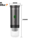 Wireless Electric Portable Espresso Coffee Machine for Car & Home Camping Coffee Maker 3-in-1 Capsule Powder Travel Coffee Maker