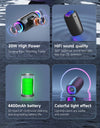 Portable Bluetooth Speaker Double Diaphragm Wireless Subwoofer Waterproof Outdoor Sound Box Stereo Music Surround