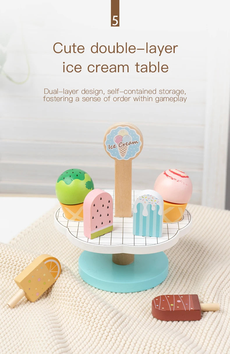 Wooden Afternoon Tea Dessert Pretend Play Set