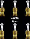 50ml 100ml 6pcs 12pcs Whisky Glass Liquor Bottle French Carved For Alcohol Wedding Gifts Wine Mini Container Storage Favour Set