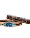 Bracelet Metal Stainless Steel Wood Strap Jewelry