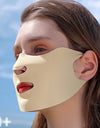 Summer Sun UV Protection Breathable Washable Reusable Ice Silk Face Veil Silk Scarf for Women Anti-UV Face Cover Sunscreen Mask