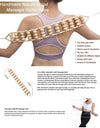 1 Piece Wood Therapy Massage Tool Back Massage Muscle Roller Massager for Adults The Old Muscle Stimulator Relase Back Pain Home