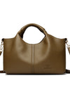 Leather Shoulder Bags For Women Ladies Luxury Handbag Crossbody Bag Zipper Messenger Solid Color Saddle Bag