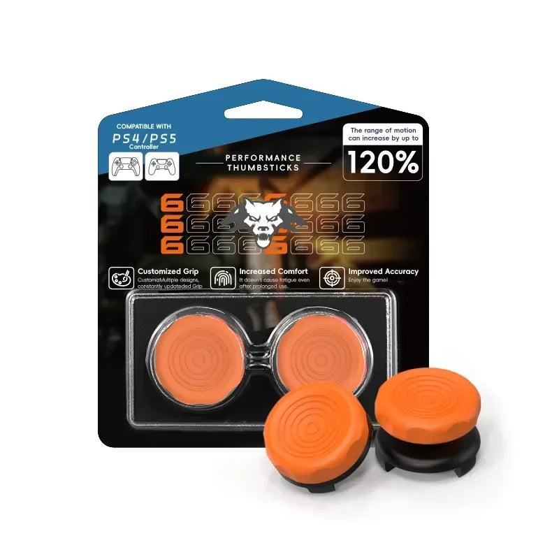 High-Rise FPS Freeks Thumbstick Extenders for PS4 / PS5 & 8BitDo Ultimate Controller – Silicone Gaming Joystick Grips