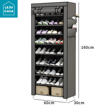 Dustproof Shoe Rack Multilayer Shoe Cabinet Organizer Nonwoven Home Furniture Space-saving Cabinets Shoe Shelf Hallway Entryway