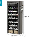 Dustproof Shoe Rack Multilayer Shoe Cabinet Organizer Nonwoven Home Furniture Space-saving Cabinets Shoe Shelf Hallway Entryway