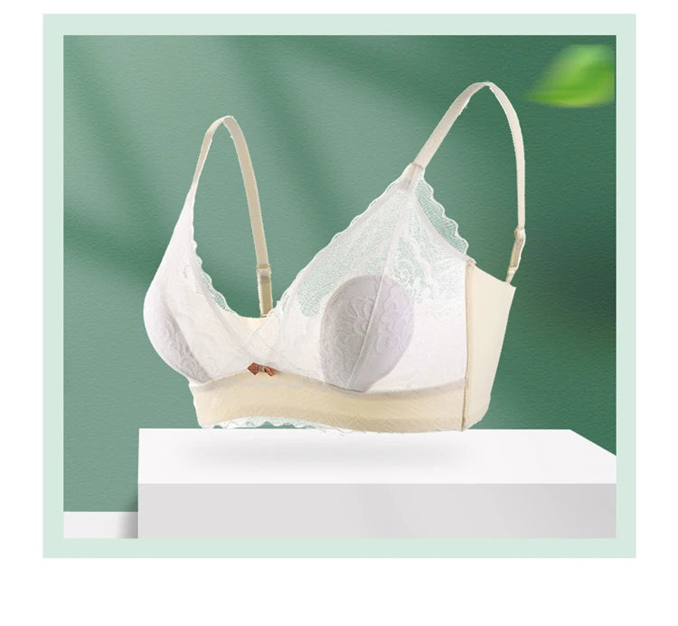 Women’s Lace Transparent Rabbit Ears Bra & Panties Set – Soft, Thin Push-Up Lingerie