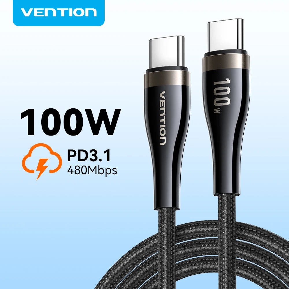 240W USB C to USB C Cable PD3.1 Fast Charge for iPhone 15 16 Pro Macbook Samsung Laptop 5A Supercharge USB Type C Cables