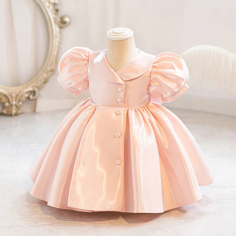 Luxury Princess Dress for Girls - Premium Fluffy Tulle Ball Gown Flower Girl Wedding Dress + Birthday Party Gown
