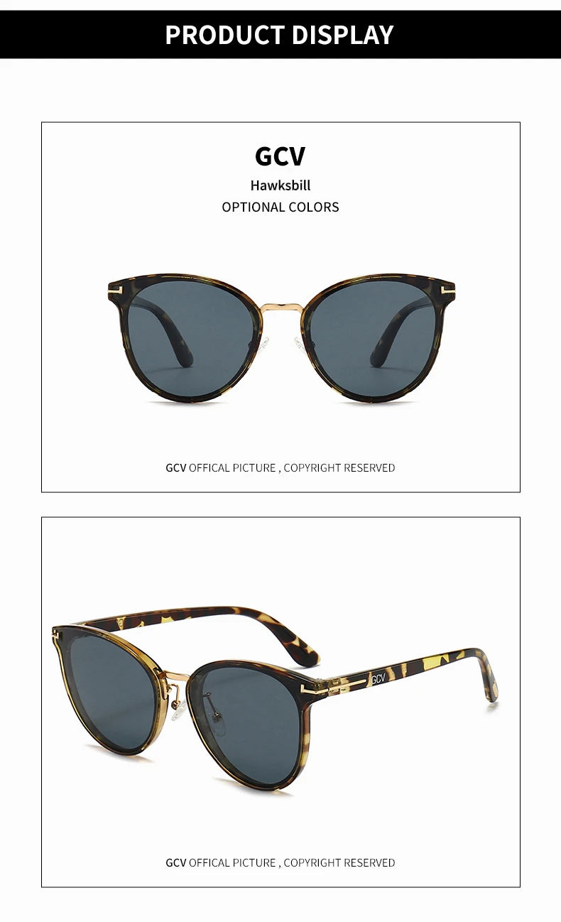 Cat Eye Polarized UV400 Fashion Sunglasses for Women Luxury Ultralight Frame Party Eyewear