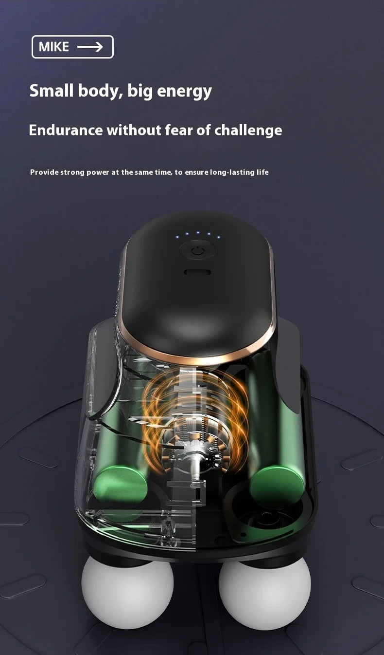 Portable Fascia  Muscle Massager  Four-head High Frequency Neck Shoulder Waist Massage Machine Professional Fascia Massage