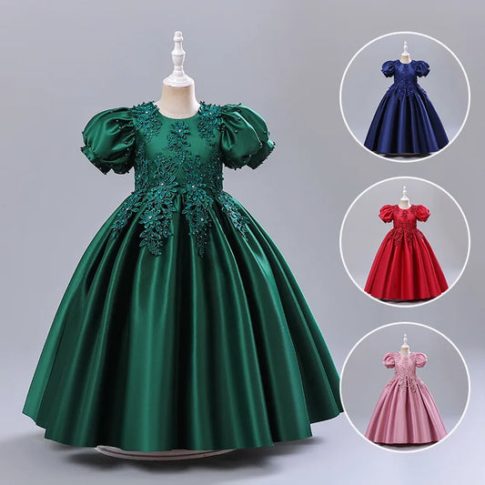 Short Sleeve Princess Party Gown Dress