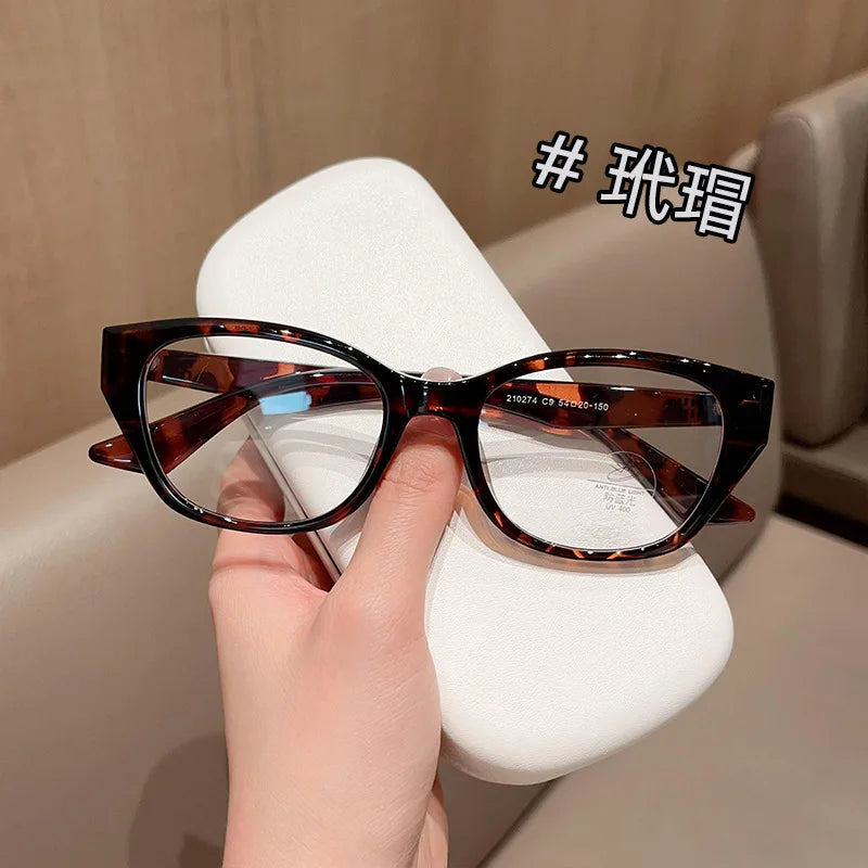 Retro Cat Eye Butterfly Eyewear Ultra light TR90 Spectacle Optical Prescription Frames Specs For Women