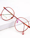 Ultra Light Pure Titanium Glasses Frame Retro Round Decorative Optical Prescription Eyeglasses Frame Women 2054