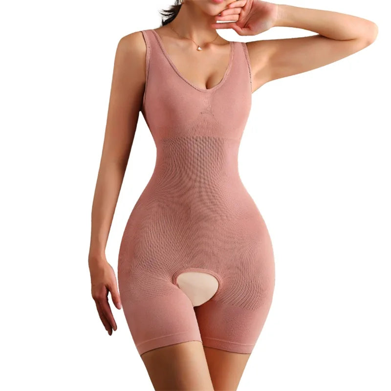 Full Body Shaper for Women – Slimming Waist Trainer Bodysuit with Butt Lifter & Postpartum Support