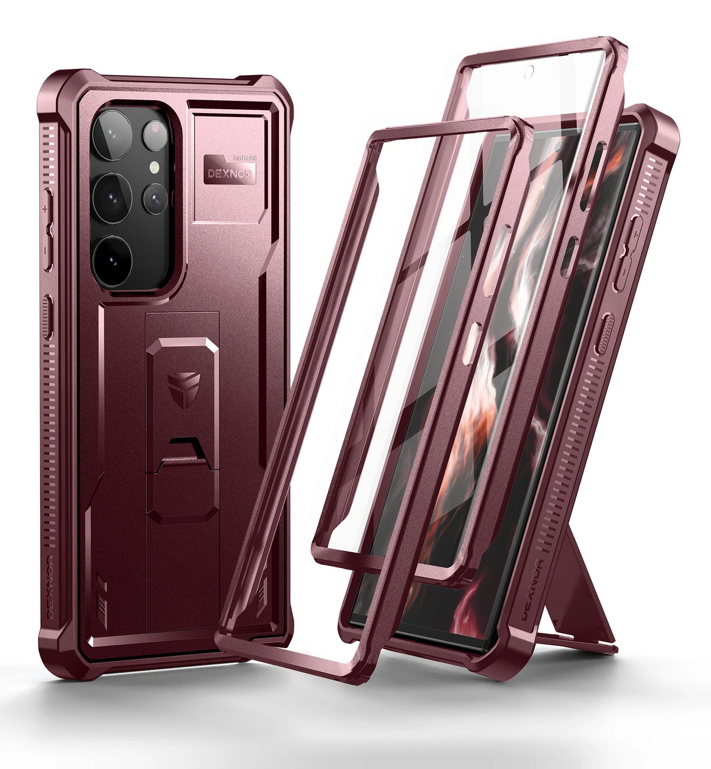 Full Body Heavy Duty Military Grade Protection Built-in Screen Protector and Kickstand for Samsung Galaxy S23 Ultra Case6.8 inch