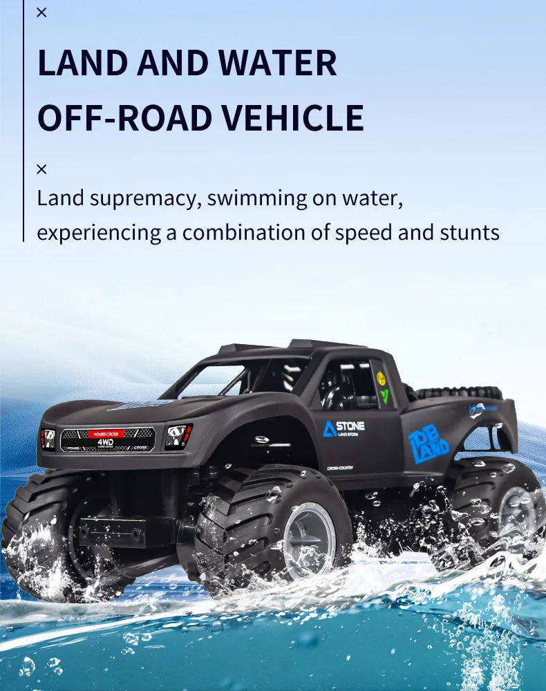 2.4G Amphibious Off-road Climbing RC Flip Stunt Car Racing All-terrain Waterproof 's RC Toys Gifts