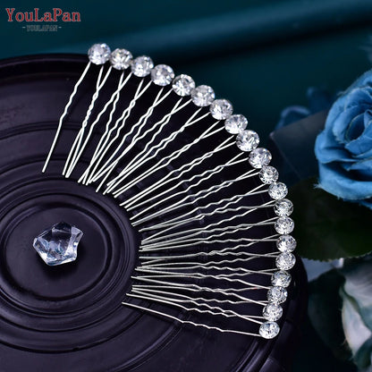 Rhinestone Hair Pin Set Hair Clips Bridal Wedding Hair Accessories Girls Hairpin Bride Headwear