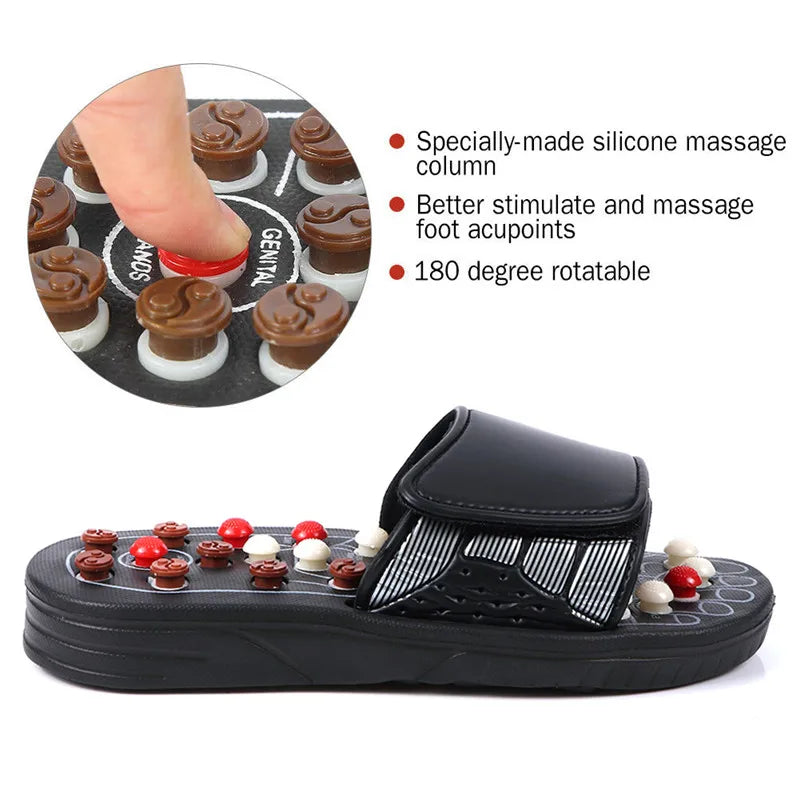 Foot Massage Slippers Acupuncture Therapy Massager Shoes For Foot Acupoint Activating Reflexology Feet Care Massageador Sandal