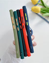 Transparent Matte Silicone Frame Wrist Strap Holder Case For Samsung S24 S23 S22 Ultra FE S21 S20  Armor Cover