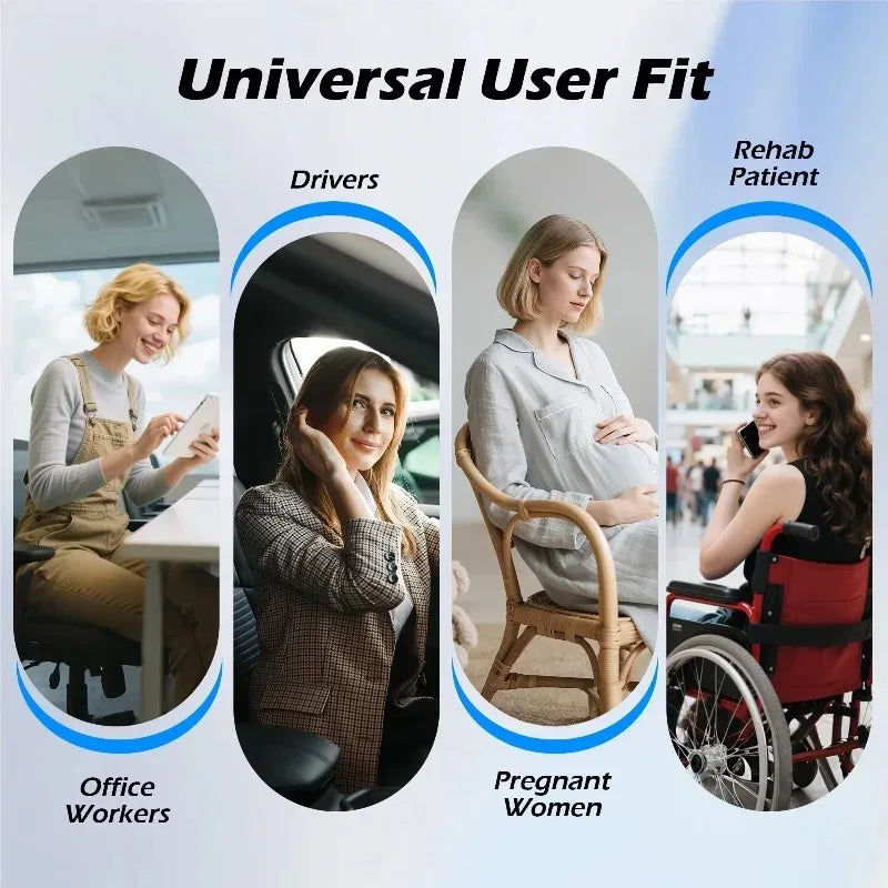 Multifunctional Car Seat Cushion Universal Memory Lumbar Pillow Support Driver Breathable Relief Comfort Chair Car Seat Pad
