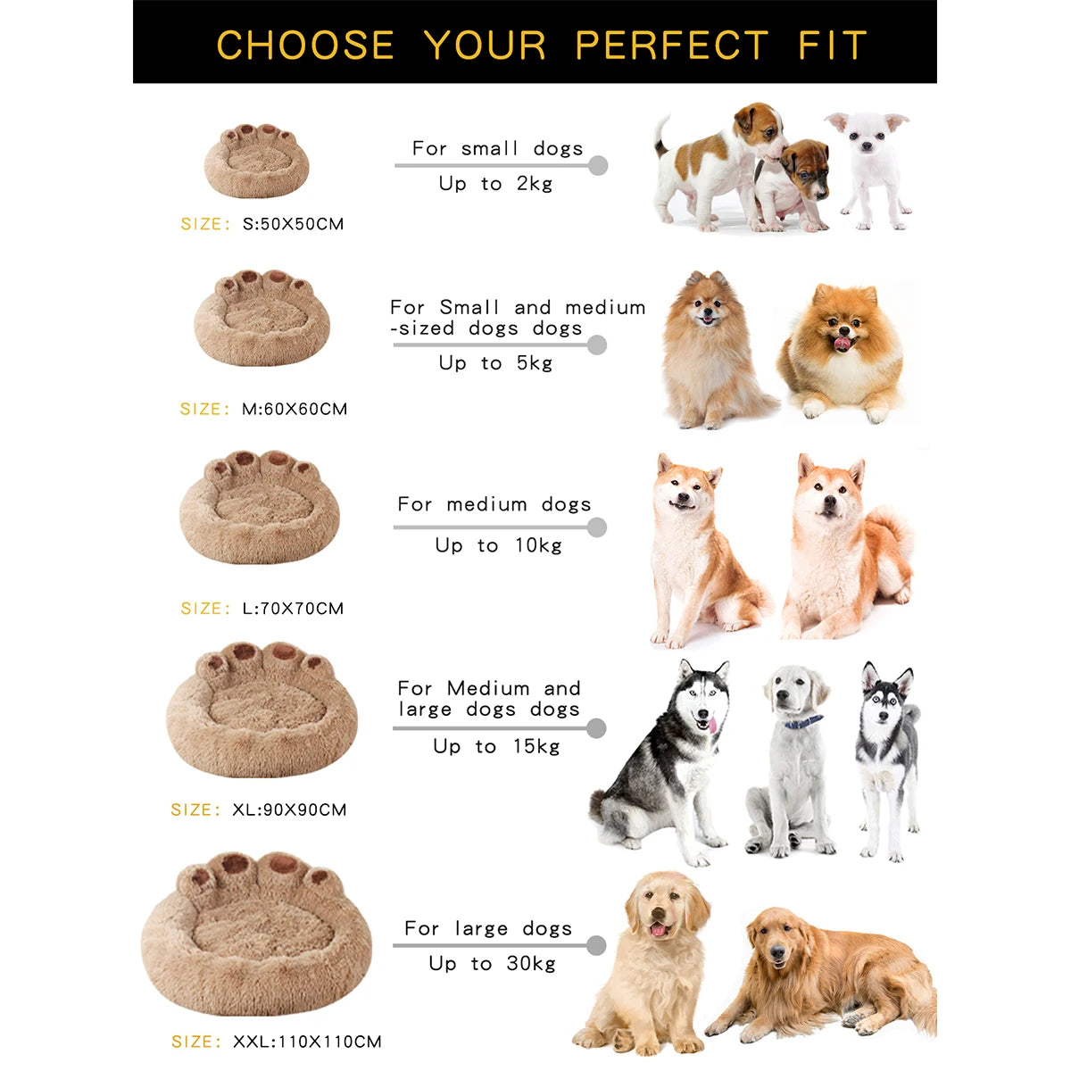 Fluffy Plush Dog Bed Winter Pet Sofa