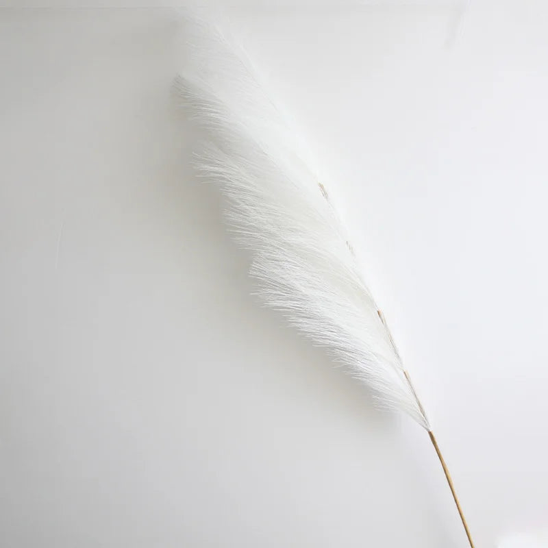 100cm Artificial Pampas Grass Fluffy Fake Reed Flowers 1pc Home Bedroom Party Decoration Wedding Decor Accessories Faux Flowers