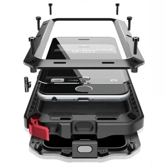 Heavy Duty Doom Armor Metal Case for Samsung Galaxy S26 / S25 / S24 Ultra / Plus / Note 20 Ultra – Aluminum Shockproof Tough Cover